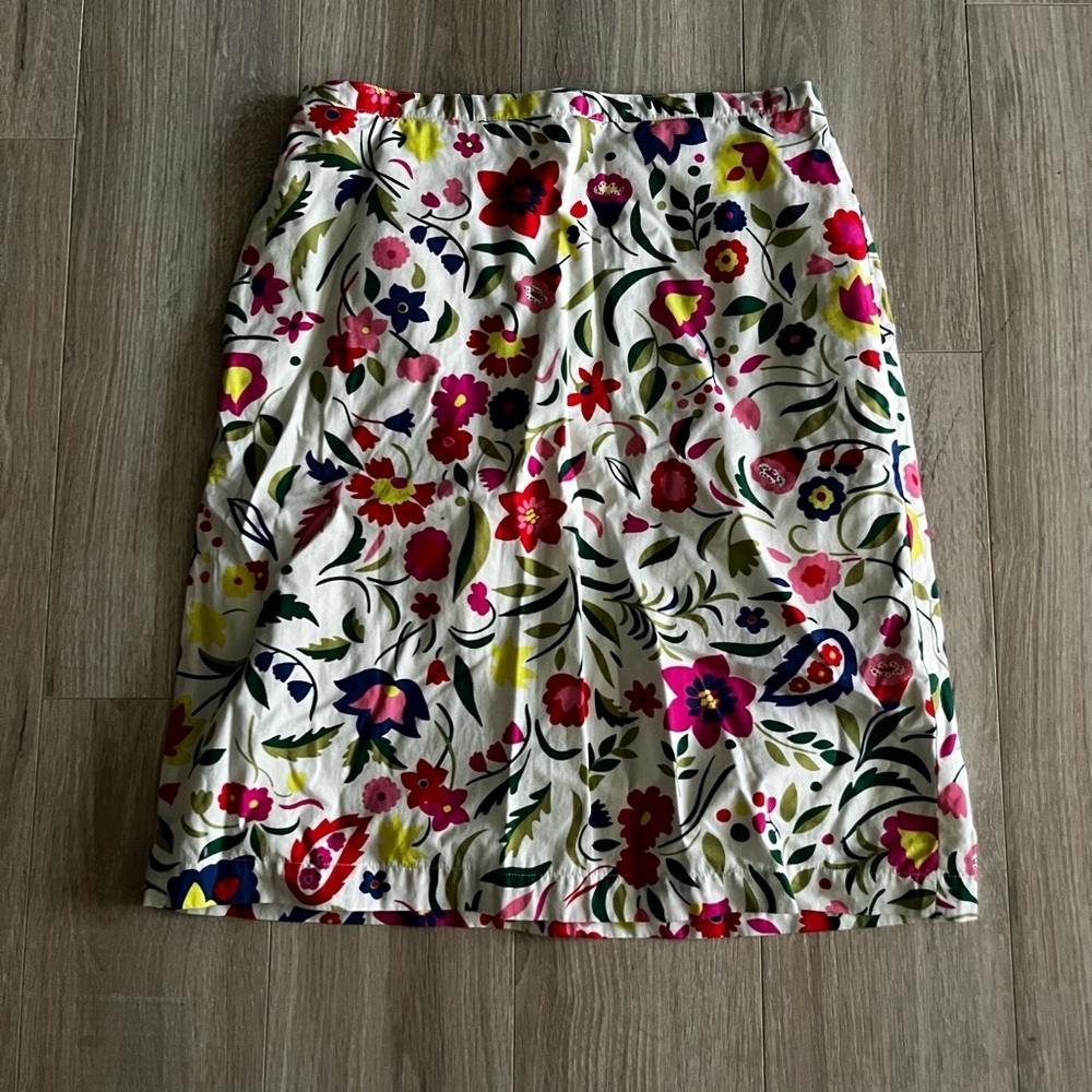 Boden Women’s Multicolor Floral A-Line Skirt - Size 6 - Picture 2 of 8